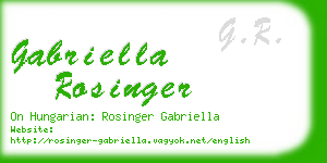 gabriella rosinger business card